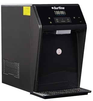 Vente-unique-Fuente de Agua purificante compacta - Agua fría/Caliente - Negro - WATERIA