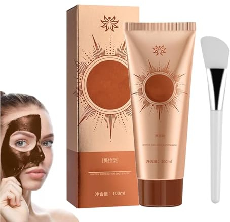 Herbal Spots Peel-Off Facial Mask, Peel Off Face Masks with Brush, Whitening Spot Peel off Mask, Anti-Aging Anti-Wrinkle Tear-Off Mask, Deep Nourishment & Pore Tightening, for All Skin Types (1PC)