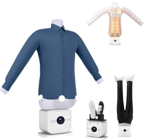 Hands-Free Portable Steam Ironing Machine - Scanovuss Quick 8-Minute Dry Ironer with Gentle Airflow Technology for Shirts, Pants, and Shoes - Efficient Automatic Ironing Solution