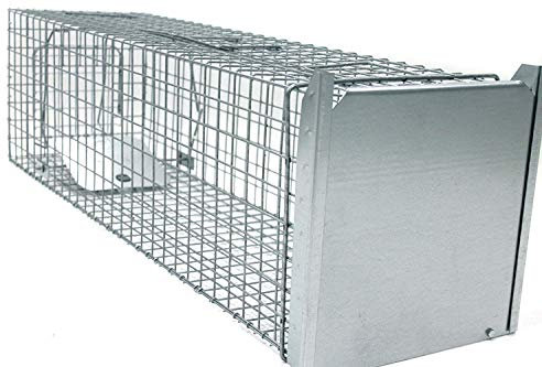 Holtaz Super Starke Falle Marderfalle Katzenfalle Fuchsfalle Biberfalle Tierfalle Kastenfalle Drahtfalle Größe: 130x34x34 cm Mit Extra Köder