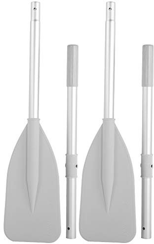 VGEBY Wasser Marine Paddel, Hohe Zähigkeit Schlauchboot Beiboot Kanu Wasser Marine Sport Aluminiumlegierung Ruder 2 Stück Paddel Mit 2 Stück Stangenset Paddel Für Schlauchboot