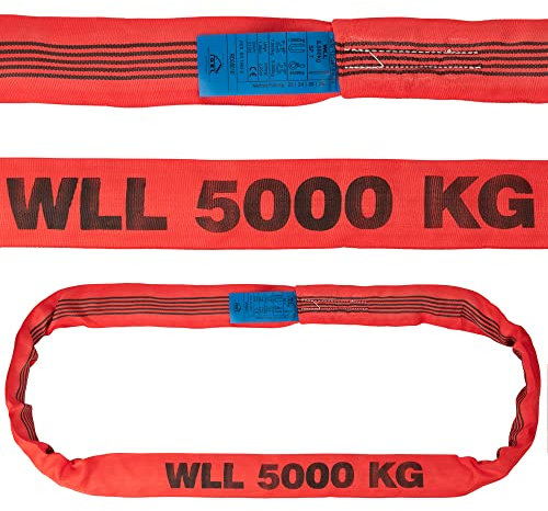 IGEL Rundschlinge, bis zu 5000kg, hochwertig, Nutzlänge 1m, Umfang 2m, Doppelmantel