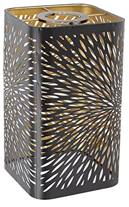 Medium Lamp Shade,Metal Lampshade with Firework Pattern,Modern Style Lampshade for Table Lamp and Floor Light, 20 x 11 x 11cm