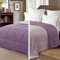 Exclusivo Mezcla Couette Réversible Bicolore Toutes Saisons, Douce sans Housse Intégrée, Alternative Légère au Duvet, 230x220 CM, Lavande Poussiéreuse/Frêne Lilas
