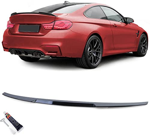 Heckspoiler Sport Lippe Schwarz Glanz mit ABE für 4er BMW F32 Coupe 2013-202