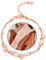 XOEMEL Rose Gold Bracelet for Women Charm Bracelets for Womens Heart Bracelets Ladies Bracelets Gold Plated Bracelet Women's Jewellery