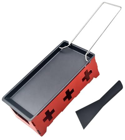 Alipis 1 Juego De Parrilla De Raclette Mini Sartén Antiadherente Sartén Para Derretir Queso Utensilios De Cocina Para Acampar Utensilios Para Hornear Antiadherentes Fundidor De