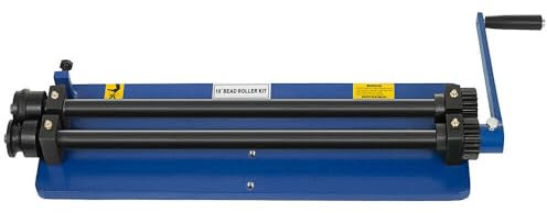 Manuell Rundbiegemaschine Perlenwalzen Rollwerkzeug Sickenmaschine Kit BöRdelmaschine Mit 6WüRfelsäTze Metal Bead Roller Rollformer Swager Sheet Rolling Tool Metalwork Biegemaschine18Zoll 460Mm