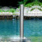Wassersäule Garten Wasserzapfsäule Edelstahl Frostsicherer Außenwasserhahn Wasserzapfstelle Auslaufhahn Wasserentnahmestelle(50x10.5cm/20x4in)