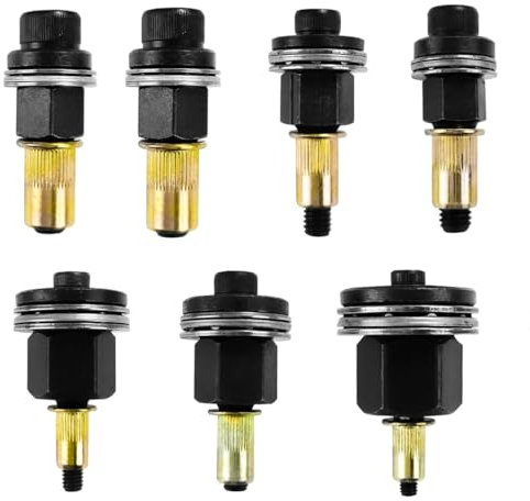 7 Piezas Kit de Remachadora de Tuercas, Tuercas Remachables, para M3, M4, M5, M6, M8, M10, M12 Remachadora para Taladro de Herramienta de Remache Manual, Remachadora de Tuercas Accessori