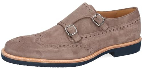 Melvin & Hamilton Dino 4, Mocasín Monkstrap Hombre, Gris, 46 EU