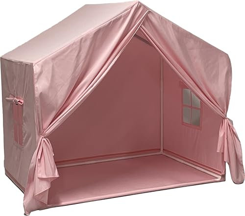 Tienda Campaña Infantil Tipi: Grande Tipi Infantil con Colchoneta con Ventana - Tienda Campaña Niños - Rosa Niña Criança Brincar Regalo de Sala de Juegos de Juguetes