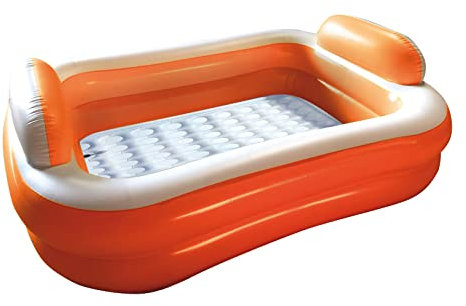 B.T.X. Soc.- Piscina Rettangolare con Cuscino, Multicolore, BTX028