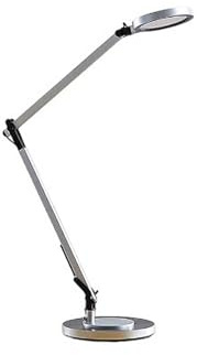 Lindby LED LED-bordslampa 'Rilana' (modern) i Grå av syntetmaterial för arbetsrum/kontor (1 lamor, glödlampor ingår) - Bordslampa, skrivbordslampa, sängbordslampa