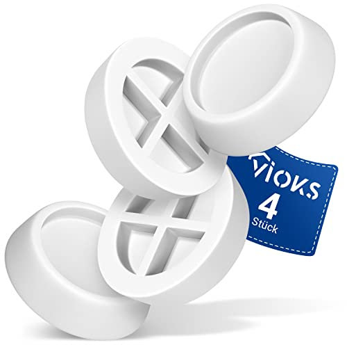 VIOKS Universal Schwingungsdämpfer für Waschmaschinen Trockner Anti Vibrationsdämpfer Waschmaschinen Unterlage Zubehör für Bosch Privileg Siemens Vibration Dämpfer Pads Gummifüße Antivibration
