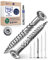 Viti a testa bombata per terrazze, 5 x 60, in acciaio inox A2, viti a testa bombata Torx, 5 mm, spesse, 250 pezzi, viti per legno Torx, lunghezza 60 mm, con 1 punta Torx