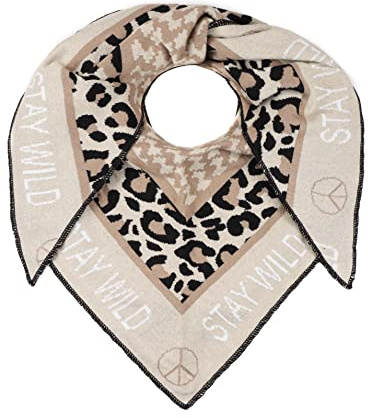 Zwillingsherz Foulard triangulaire avec laine pour femme, fille, garçon, enfant Foulard en coton de qualité supérieure avec motif pieddepoule Écharpe XXL pour femme Parfait pour le printemps,