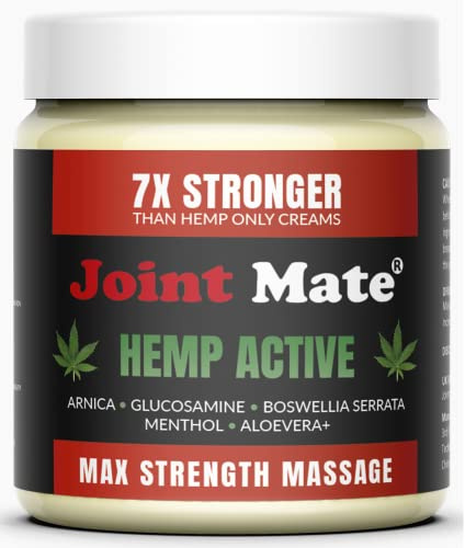 Hemp Seed Oil Cream with Arnica Gel Combination Super Strength MOISTURISER for Daily Massage for Knee Hip Shoulder Arms Legs pre/Post Workout Sports,Gym, Overworked,Tired,Age Related Joints