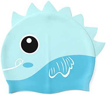 Bonnet de Bain Enfants en Silicone - Imperméable Élastiques Tissu Confortable Bonnet de Natation - Bonnet Piscine Garçons Filles
