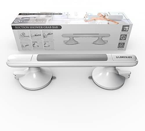 Poignée de Bain, Poignées de Douche à Ventouse, Barre d‘appui de Salle, Poignée de Baignoire, d‘appui de Salle de Bain, Sans Perçage, Poignée de Sécurité pour Personnes âgées et Enfants