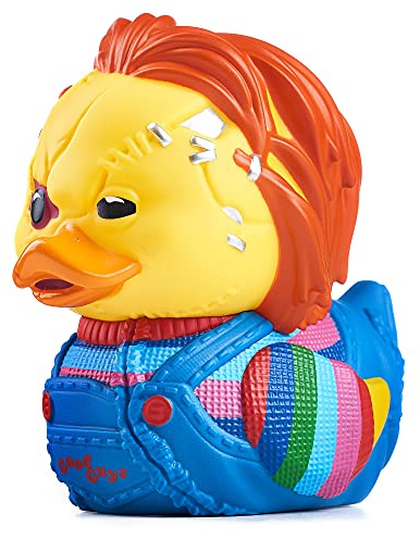 TUBBZ Box-Ausgabe Chucky Vernarbte Sammler-Vinyl-Gummiente Figur - Offizielles Chucky Merchandise - Horror TV & Filme