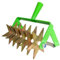 pokm toolsmarket - Kultivator Sternfräse mit 6 Sternen und Jätemesser, Krümler 21 cm, Bodenkrümler, Rollhacke 2-Reihe, BR: 20cm, Gartengerät EU-Produktion TMX