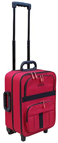 Acclaim Redcar Professional Bowlers Bowls Level Green Lawn Flat Short Mat Indoor & Outdoor Trolley Bowling Bag (Red/Black Trim)