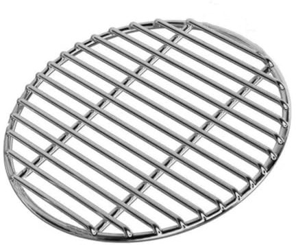 Parrilla redonda de acero inoxidable para barbacoa, para camping, pícnic, jardín (35 cm)