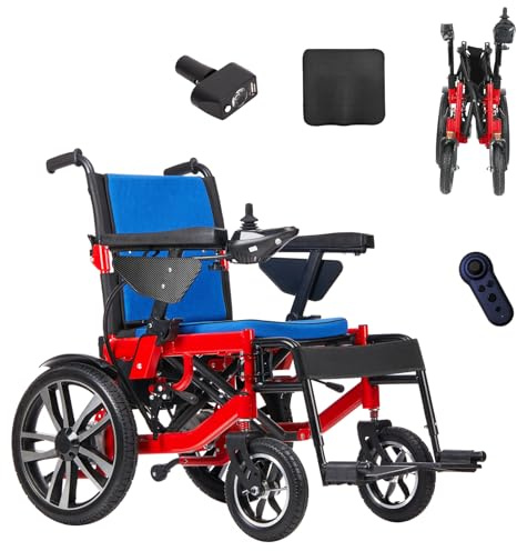 Portable(33Kg Without Battery), Electric Wheelchair for Adults, Easy to fold, Multi-Terrain motorised Chair for The Elderly, 600W Drive Power, 26Ah Lithium Battery, 30Km Range