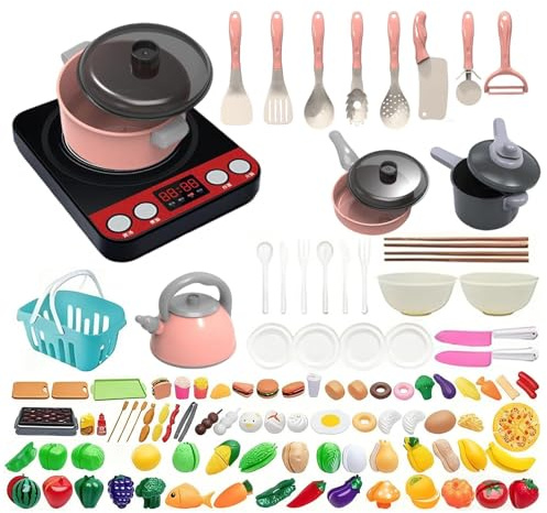 Cuisine de Jeu de Simulation, Ensemble culinaire pour de 110 pièces, 110, Jeu de rôle pour , Jouets de Vaisselle, Ensemble de de Cuisine, pour la Maison, la Salle de Classe, Les fêt