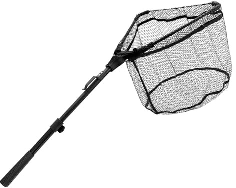 Guadino da , manico telescopico, lunghezza regolabile con pieghevole, in lega di alluminio con anti rete, accessorio per all'aperto con design leggero