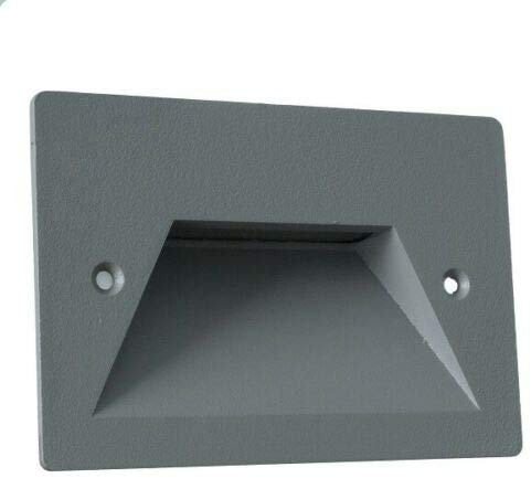 Segnapasso led a incasso 3W per cassetta scatola 503 220V applique luce soffusa per esterno IP65 lampada da muro parete bianco grigio (Grigio - luce naturale)