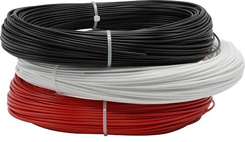 RENKFORCE RF-4738582 ABS-Filament, 1,75 mm, 600 g, Schwarz, Weiß, Rot, 1 Stück