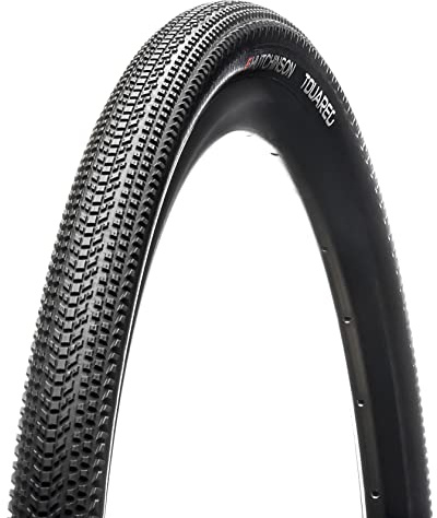 HUTCHINSON - TOUAREG Tubetype - Pneu Gravel - Pour Les Parcours Chaotiques - Résistant Et Durable - Tringles Rigides - Noir - Dimensions 700 x 40 mm, Sombre