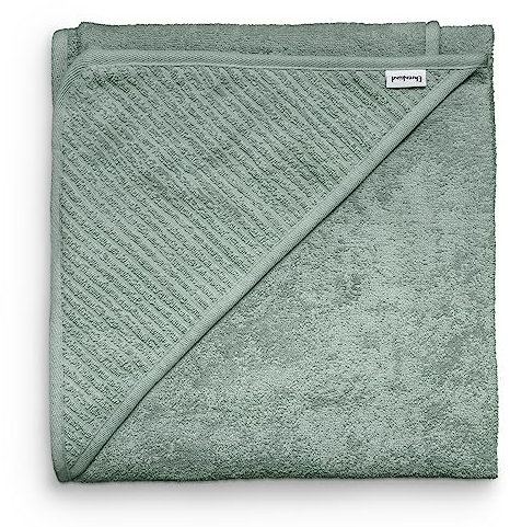 Ehrenkind® Kapuzenhandtuch | Babyhandtuch mit Kapuze aus kuschelig weicher Bio-Baumwolle | Badetuch in 100x100 cm | Jade | Badehandtuch Kinder | Als Baby Erstausstattung Neugeborene oder Baby Geschenk