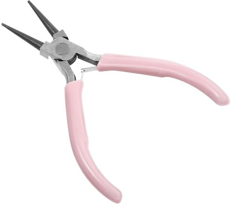 Mini Rundzange Round Nose Pliers, Schmuckzange Small Wire Cutters for Crafts, Jewelry Making Tools Professional Beading Hobby Work Craft DIY Supplies