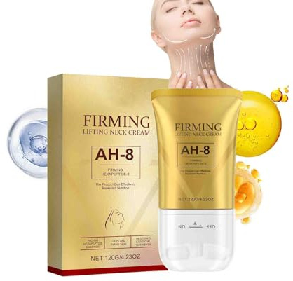 Ah-8 Firming Neck Cream,Tighten and Lift Neck Cream with Double Roller Massage,With Double Roller Massage,Firming The Neck Reduce Wrinkles,Moisturizing and Nourishing(1PCS)