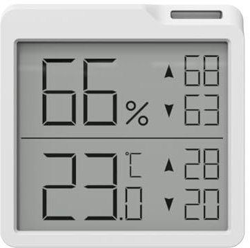 Houdian Digital Thermomètre Hygromètre，Intérieur Thermo HygromèTre Indicateur avec fonction d'enregistrement de données haute précision pour la maison, le Bureau, la serre
