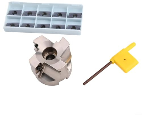 Fresa a 5 scanalature indicizzabili BAP400R5022 50 mm con 10 inserti in carburo APMT1604 per fresatura CNC sgrossatura, piallatura e taglio a fessura