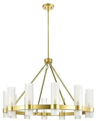 Genérico Lámpara de Techo LED Regulable V-intage, luminaria de suspensión Lustre for Sala de Estar(120cm Matt White)