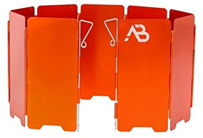 A.Blöchl Faltbarer Windschutz mit 9 Lamellen (Orange/14 x 60 cm)