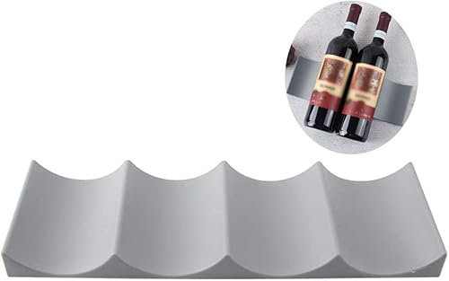 Refrigerator Bottle Rack | Plastic Wine Rack Bottle Holder | Universal Kitchen Fridge Wine Rack | Stackable Table Shelf | for Table Pantry Cabinet Beer Holder Drinking Bottles Shelf (Gary)