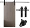 Lospitch Rieles para puerta corredera de 244 cm, para puerta corredera, sistema de sistema de puerta corredera. La capacidad de carga máxima es de 150 kg, adecuado para un ancho de puerta de 120 cm