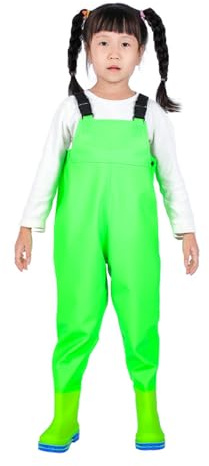 Wansiman Bambino Trampolieri per Torace,Caccia Pantaloni da Pesca,Waders con Stivali,Scafandro,Impermeabile,Traspirante,Unisex,per Amanti Pesca Sportiva,Giardinaggio,Amanti Pesca Sportiva