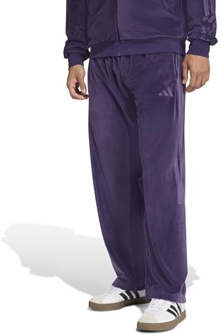 Adidas Men's House of Tiro Velour Pants, Aurora Plum, Large