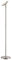 Lindby Stehlampe, Deckenfluter dimmbar Metall nickel matt, Standleuchte 45° neigbarer Leuchtkopf, Standlampe, Lampe Wohnzimmer, Schlafzimmerlampe, Stehleuchte