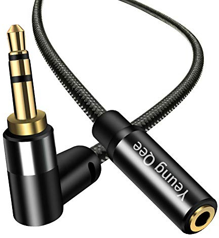 Yeung Qee 3.5mm Male to Female Extension Stereo Audio Cable 6 ft, Audio Extension Cable, AUX Headphone Extension Cable Stereo Jack Cord for Phones, Headphones, Speakers, Tablets, PCs and More（6ft/2M）