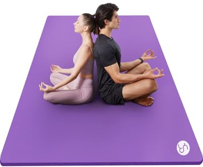 RYTMAT Large Exercise Mat 200×130cm NBR 15mm Thick Yoga Mat Gym Mat for Home Aerobics Fitness Yoga Pilates Training