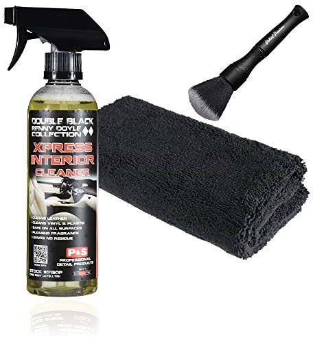Detail Passion Bundle Innenraumreiniger Innenraumpflege Auto Set: P&S Xpress Interior Cleaner 473 ml + Mikrofasertuch + Pinsel