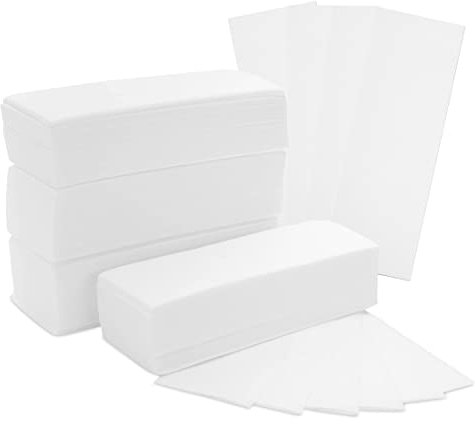 LuLiyLdJ 200 Stück Vlieswachsstreifen für Körper und Gesicht, Gesichtswachsstreifen zur Körperentfernung Vlieswachsstreifen Papier für Bikini, Weiß